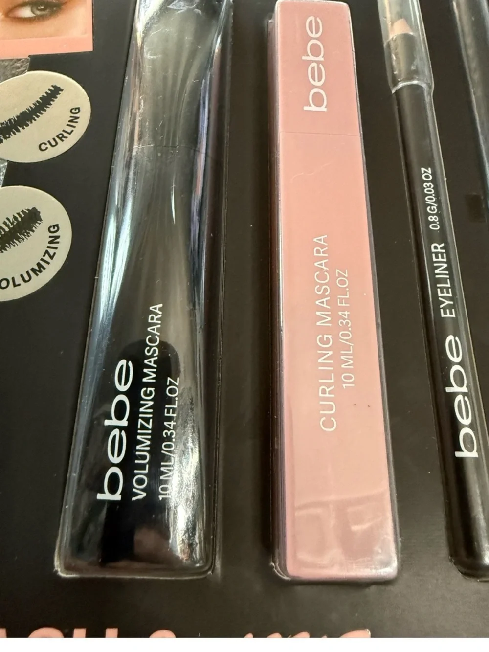 bebe Lash & Line 4-Piece Mascara and Eyeliner Set – Pink & Black